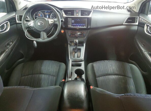 3N1AB7AP3KY296744 2019 NISSAN SENTRA Blue Vista del salpicadero