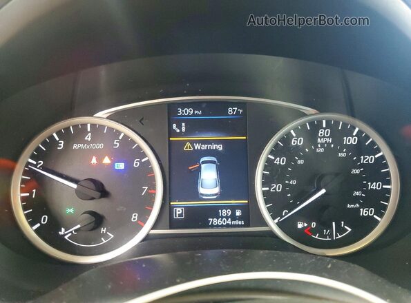 3N1AB7AP3KY296744 2019 NISSAN SENTRA Blue Vista del cuadro de instrumentos