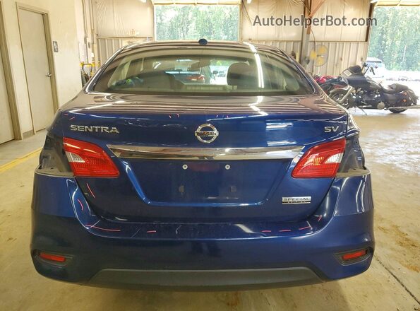 3N1AB7AP3KY296744 2019 NISSAN SENTRA Blue Vista trasera
