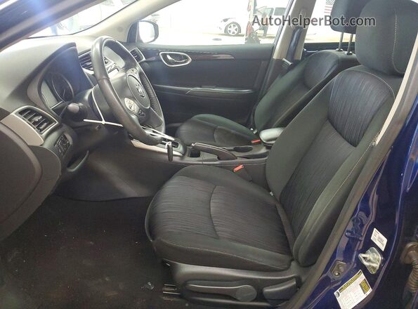 3N1AB7AP3KY296744 2019 NISSAN SENTRA Blue Vista interior delantera