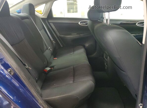 3N1AB7AP3KY296744 2019 NISSAN SENTRA Blue Vista de los asientos traseros