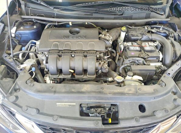 3N1AB7AP3KY296744 2019 NISSAN SENTRA Blue Vista interior trasera
