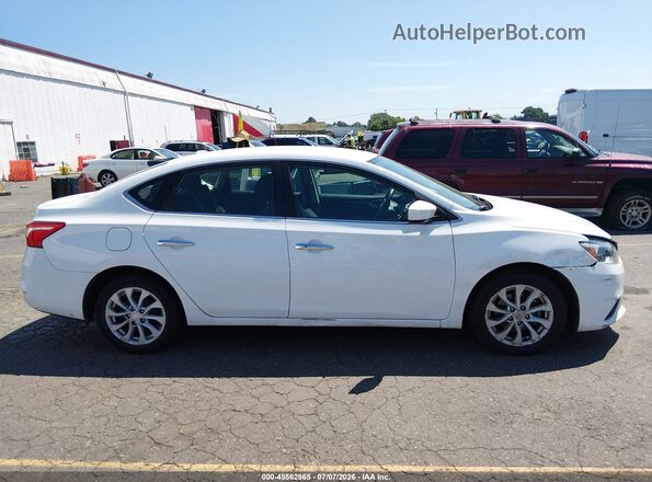 3N1AB7AP3KY299191 2019 NISSAN SENTRA White Vista del cuadro de instrumentos