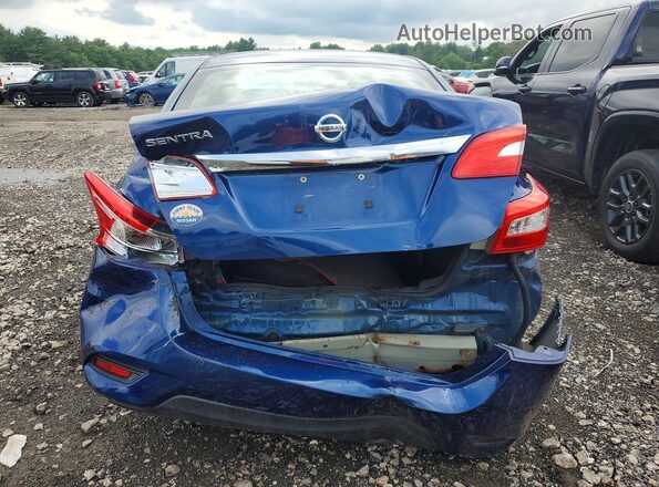 3N1AB7AP3KY329239 2019 NISSAN SENTRA Blue Հետևի տեսք