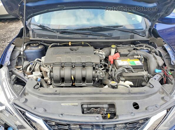 3N1AB7AP3KY329239 2019 NISSAN SENTRA Blue Սալոնի հետևի տեսք