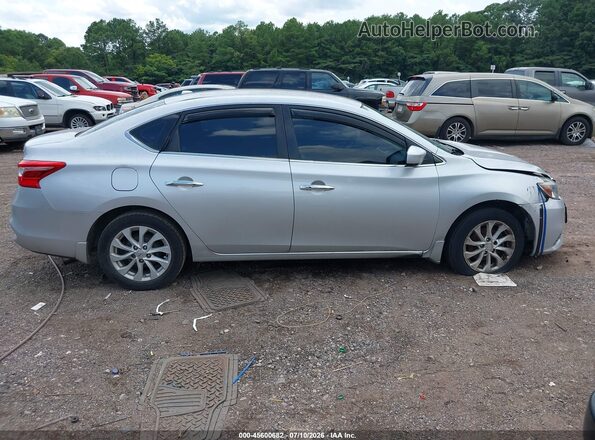 3N1AB7AP3KY334960 2019 NISSAN SENTRA Silver უკანა სალონის ხედი