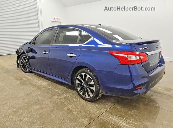 3N1AB7AP3KY336613 2019 NISSAN SENTRA Blue Tył lewy
