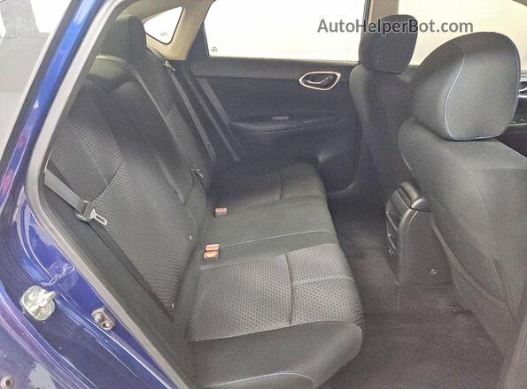 3N1AB7AP3KY336613 2019 NISSAN SENTRA Blue Widok tylnych siedzeń