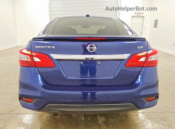 3N1AB7AP3KY336613 2019 NISSAN SENTRA Blue Widok z tyłu