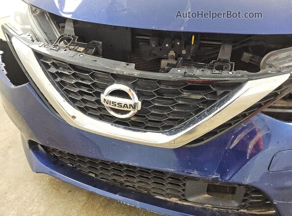 3N1AB7AP3KY336613 2019 NISSAN SENTRA Blue Widok naklejki z numerem VIN