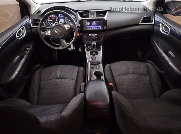 3N1AB7AP3KY336613 2019 NISSAN SENTRA Blue Widok deski rozdzielczej
