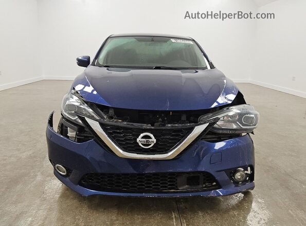 3N1AB7AP3KY336613 2019 NISSAN SENTRA Blue Widok wnętrza 360 stopni