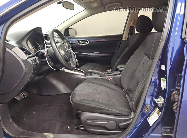3N1AB7AP3KY336613 2019 NISSAN SENTRA Blue Widok wnętrza z przodu