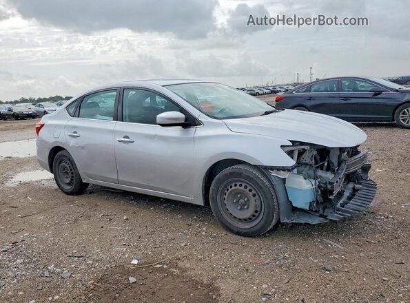 3N1AB7AP3KY351743 2019 NISSAN SENTRA Silver Delantero derecho