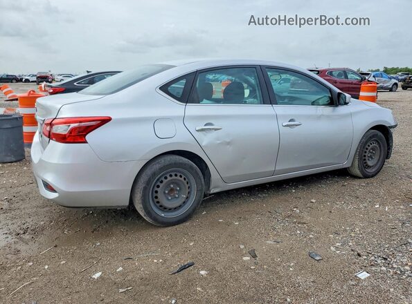 3N1AB7AP3KY351743 2019 NISSAN SENTRA Silver Trasero derecho