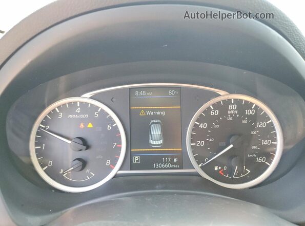3N1AB7AP3KY353542 2019 NISSAN SENTRA White Instrument cluster view