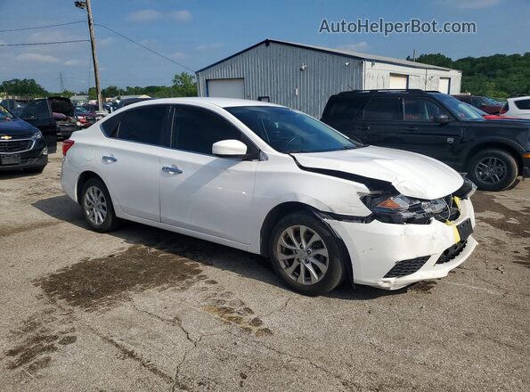3N1AB7AP3KY353542 2019 NISSAN SENTRA White Front right