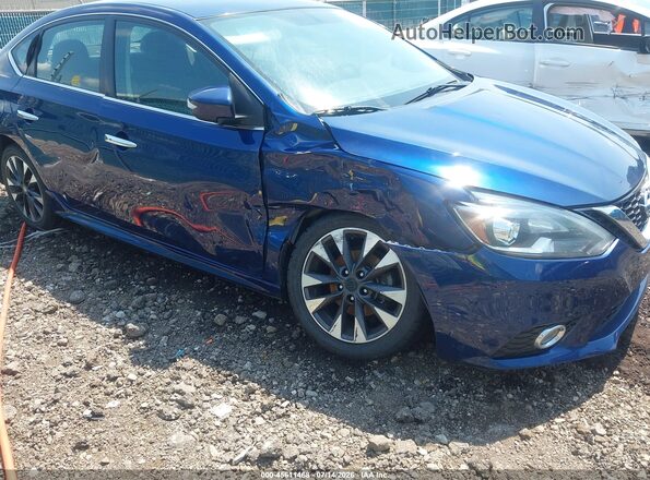 3N1AB7AP3KY368011 2019 NISSAN SENTRA Blue Widok z przodu