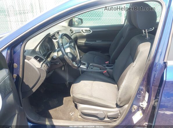 3N1AB7AP3KY368011 2019 NISSAN SENTRA Blue Widok wnętrza z przodu