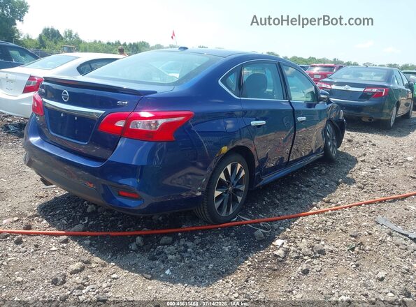 3N1AB7AP3KY368011 2019 NISSAN SENTRA Blue Tył prawy