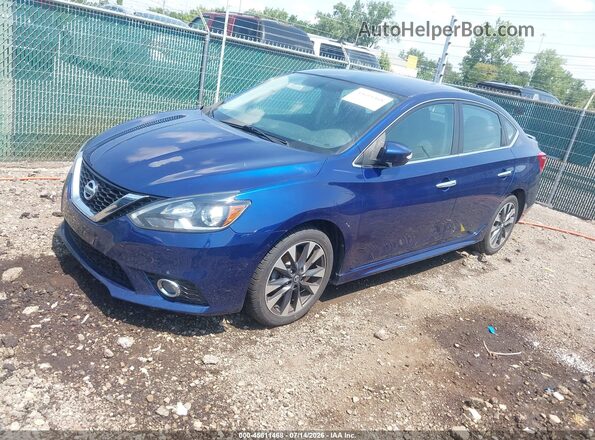 3N1AB7AP3KY368011 2019 NISSAN SENTRA Blue Przód lewy