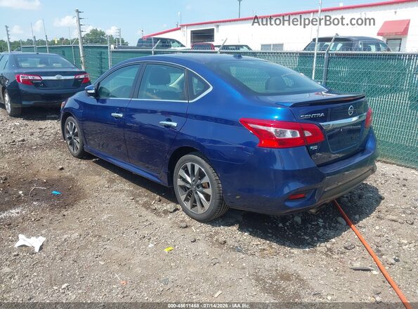 3N1AB7AP3KY368011 2019 NISSAN SENTRA Blue Tył lewy
