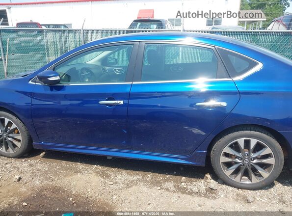 3N1AB7AP3KY368011 2019 NISSAN SENTRA Blue Widok wnętrza 360 stopni