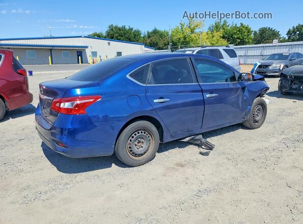 3N1AB7AP3KY371359 2019 NISSAN SENTRA Blue Հետևի աջ