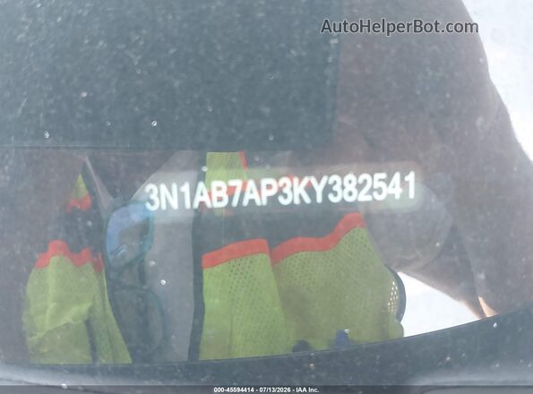3N1AB7AP3KY382541 2019 NISSAN SENTRA Gray Вид підкапотного простору