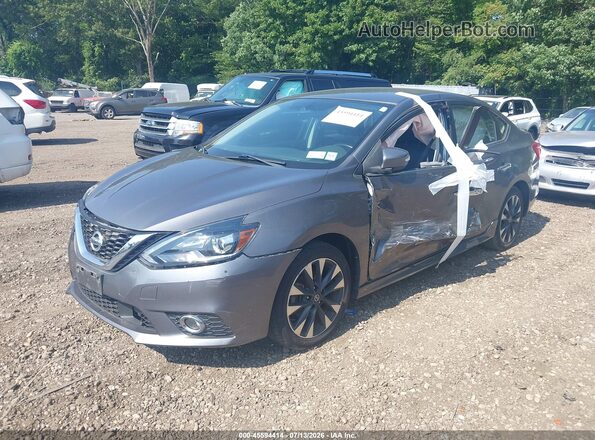 3N1AB7AP3KY382541 2019 NISSAN SENTRA Gray Передня ліва чверть