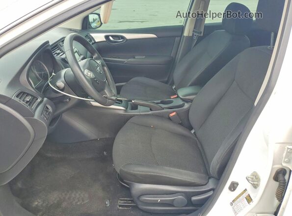 3N1AB7AP3KY399596 2019 NISSAN SENTRA White Front interior view