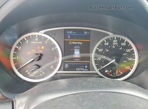 3N1AB7AP3KY399596 2019 NISSAN SENTRA White Instrument cluster view