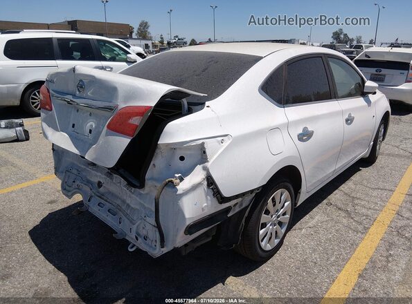 3N1AB7AP3KY400052 2019 NISSAN SENTRA Белый Задняя правая четверть