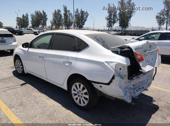 3N1AB7AP3KY400052 2019 NISSAN SENTRA Белый Задняя левая четверть