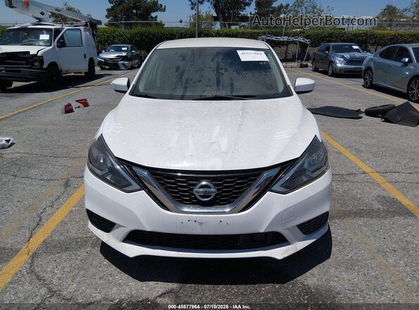 3N1AB7AP3KY400052 2019 NISSAN SENTRA Белый Вид задней части салона