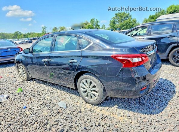 3N1AB7AP3KY403677 2019 NISSAN SENTRA Black Trasero izquierdo