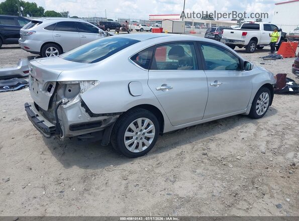 3N1AB7AP3KY406515 2019 NISSAN SENTRA Серебряный Задняя правая четверть