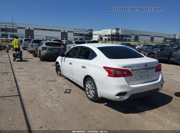 3N1AB7AP3KY410256 2019 NISSAN SENTRA White Tył lewy