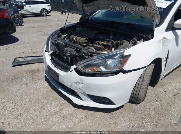3N1AB7AP3KY410256 2019 NISSAN SENTRA White Widok z przodu