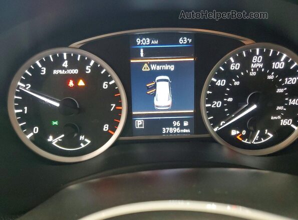 3N1AB7AP3KY424349 2019 NISSAN SENTRA Синий Вид щитка приборов