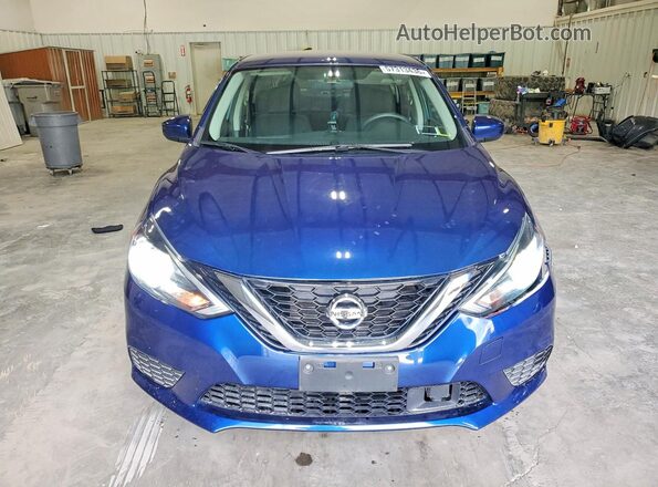 3N1AB7AP3KY424349 2019 NISSAN SENTRA Синий Вид спереди