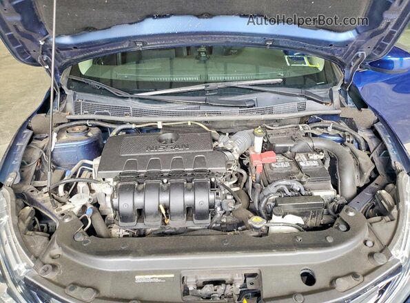 3N1AB7AP3KY424349 2019 NISSAN SENTRA Синий Вид задней части салона