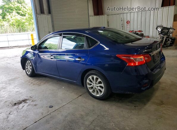 3N1AB7AP3KY424349 2019 NISSAN SENTRA Синий Задняя левая четверть