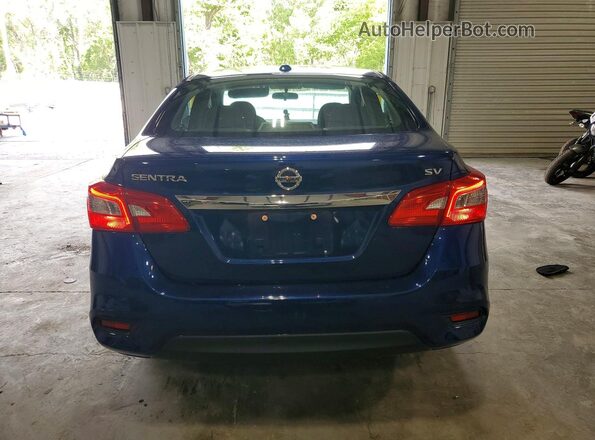3N1AB7AP3KY424349 2019 NISSAN SENTRA Синий Вид сзади