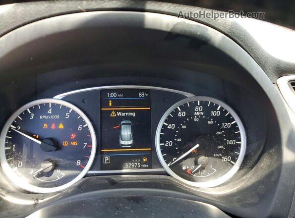 3N1AB7AP3KY426022 2019 NISSAN SENTRA Gray ხელსაწყოთა პანელის ხედი