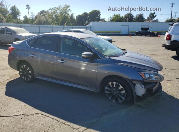 3N1AB7AP3KY426022 2019 NISSAN SENTRA Gray წინა მარჯვენა