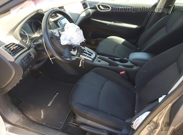3N1AB7AP3KY426022 2019 NISSAN SENTRA Gray წინა სალონის ხედი