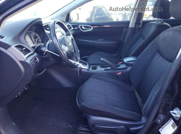 3N1AB7AP3KY433679 2019 NISSAN SENTRA Black წინა სალონის ხედი