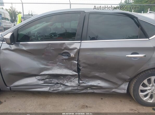 3N1AB7AP3KY444696 2019 NISSAN SENTRA Gray Դիմացի տեսք
