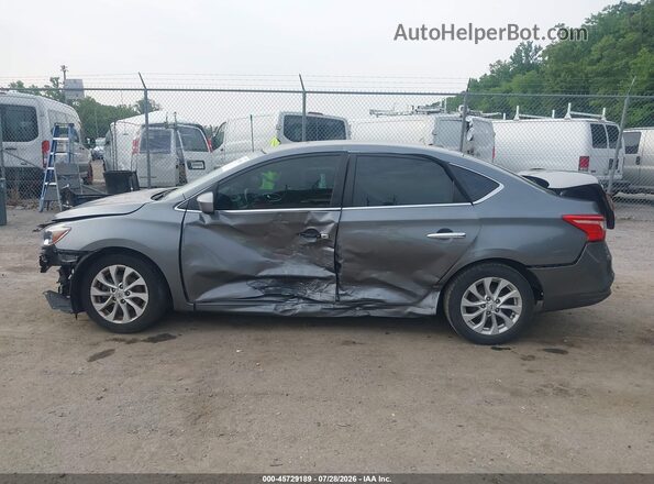 3N1AB7AP3KY444696 2019 NISSAN SENTRA Gray 